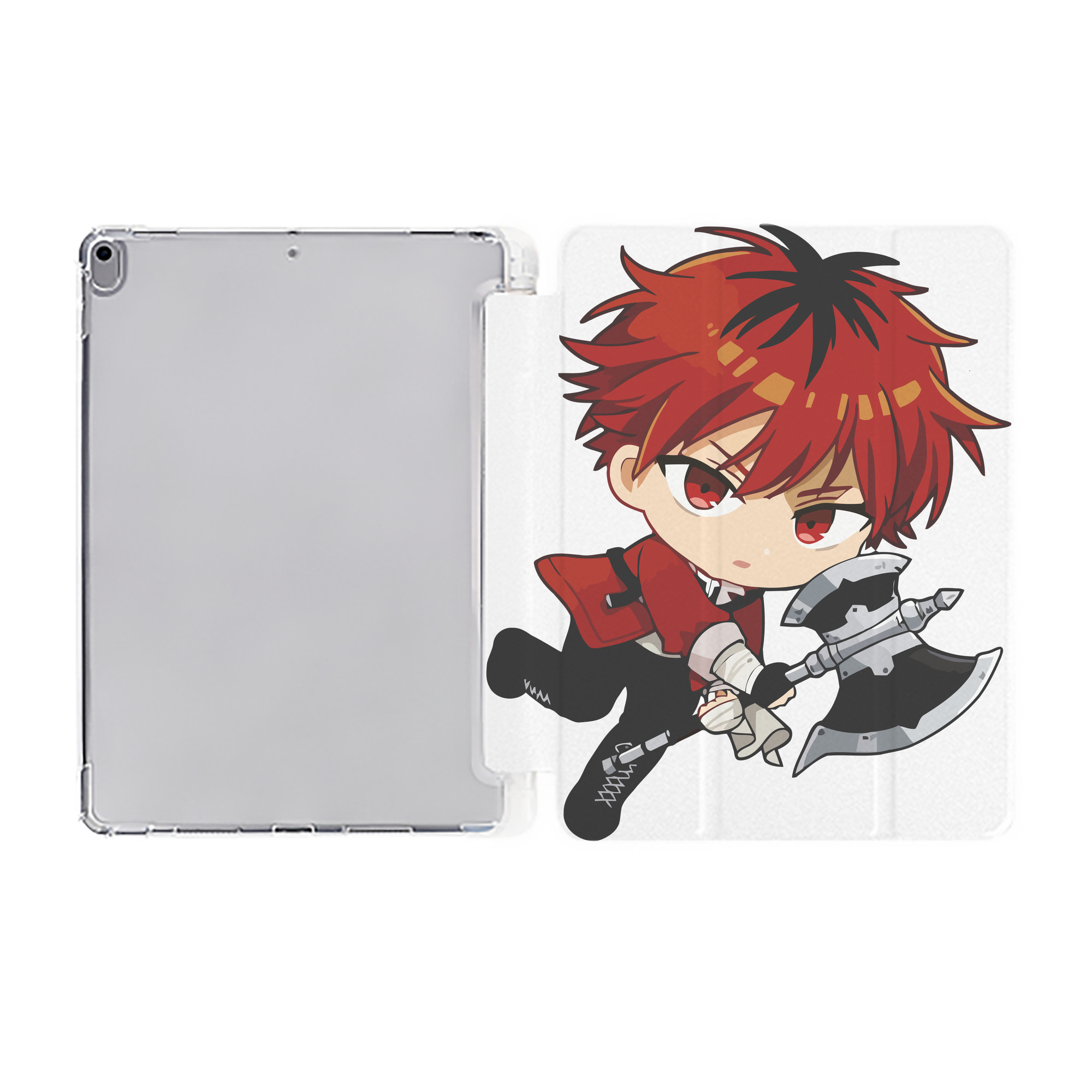 （画像用） 葬送のフリーレン Frieren IPad ケース ペン収納付き 三つ折りスタンド PUレザー×シリコン 対応機種9.5/10.5/10.9インチ